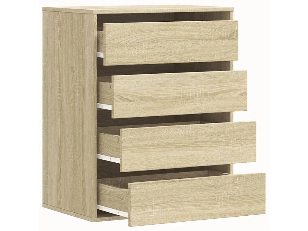 Commode d'angle chêne sonoma 60x41x76 cm bois d'ingénierie