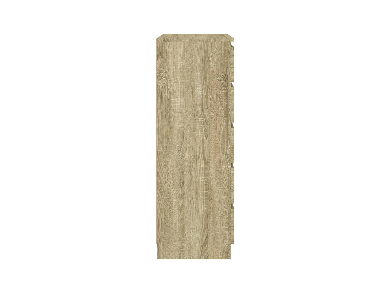 Cómoda roble Sonoma 60x36x103 cm Madera contrachapada