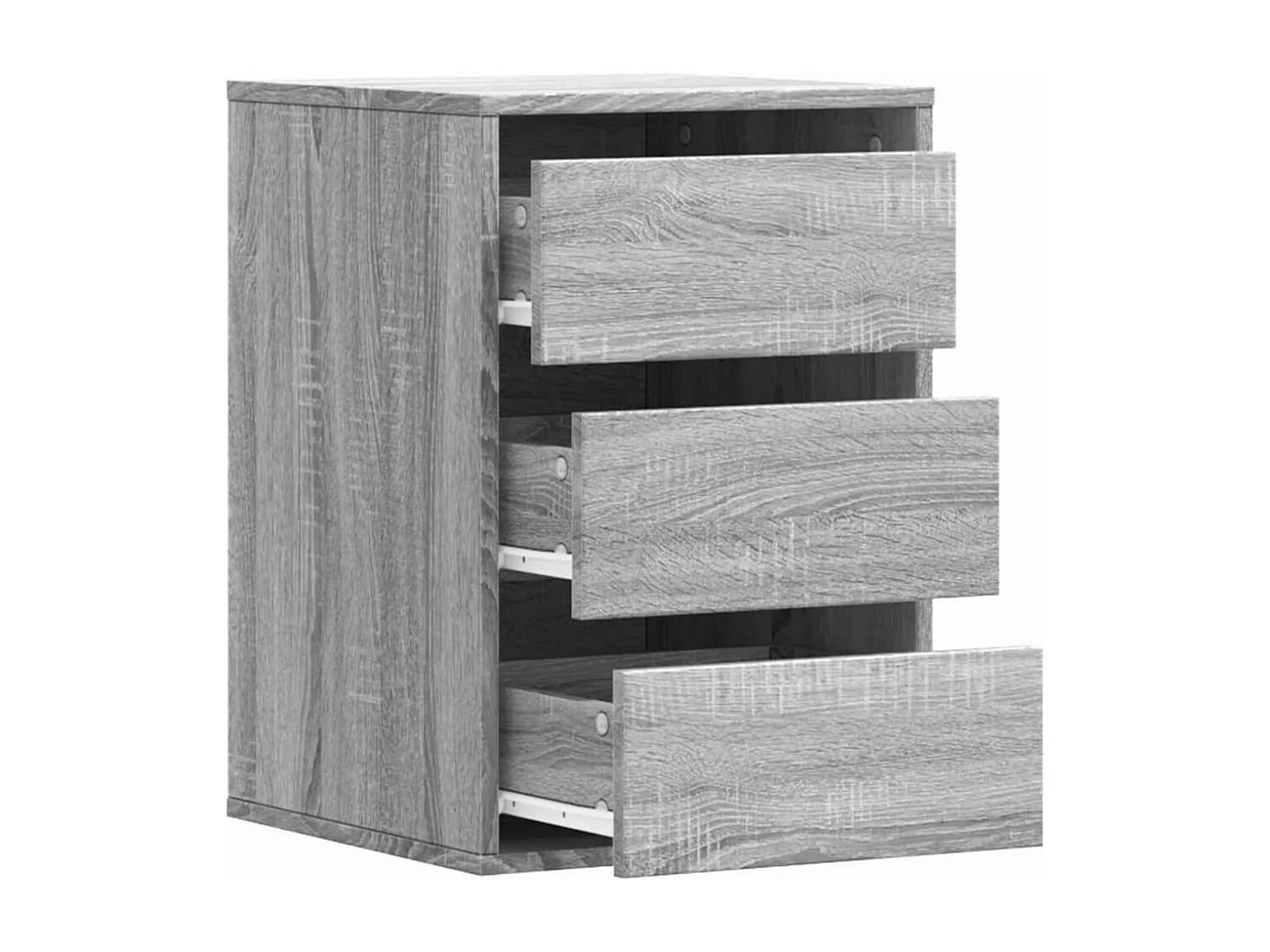 Sonoma graue Eckkommode 40x41x58 cm, Holzwerkstoff