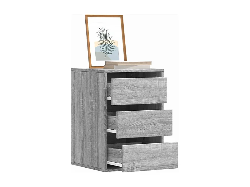 Sonoma graue Eckkommode 40x41x58 cm, Holzwerkstoff