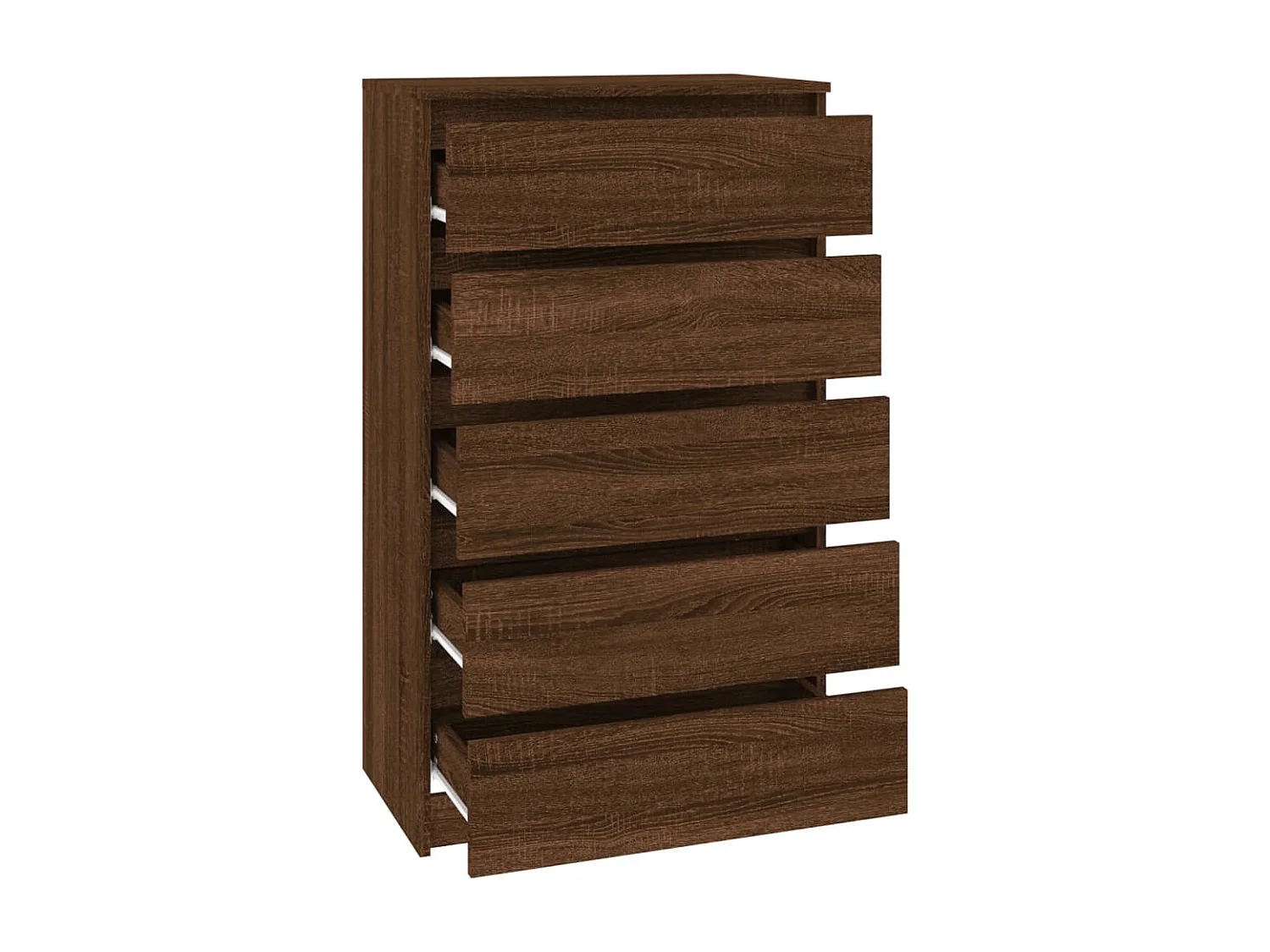 Kommode Braune Eiche 60x36x103 cm Holzwerkstoff
