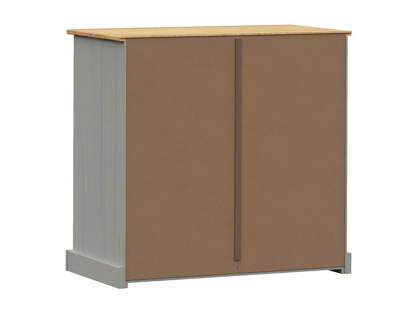 Commode VIGO gris 80x40x76 cm bois massif de pin