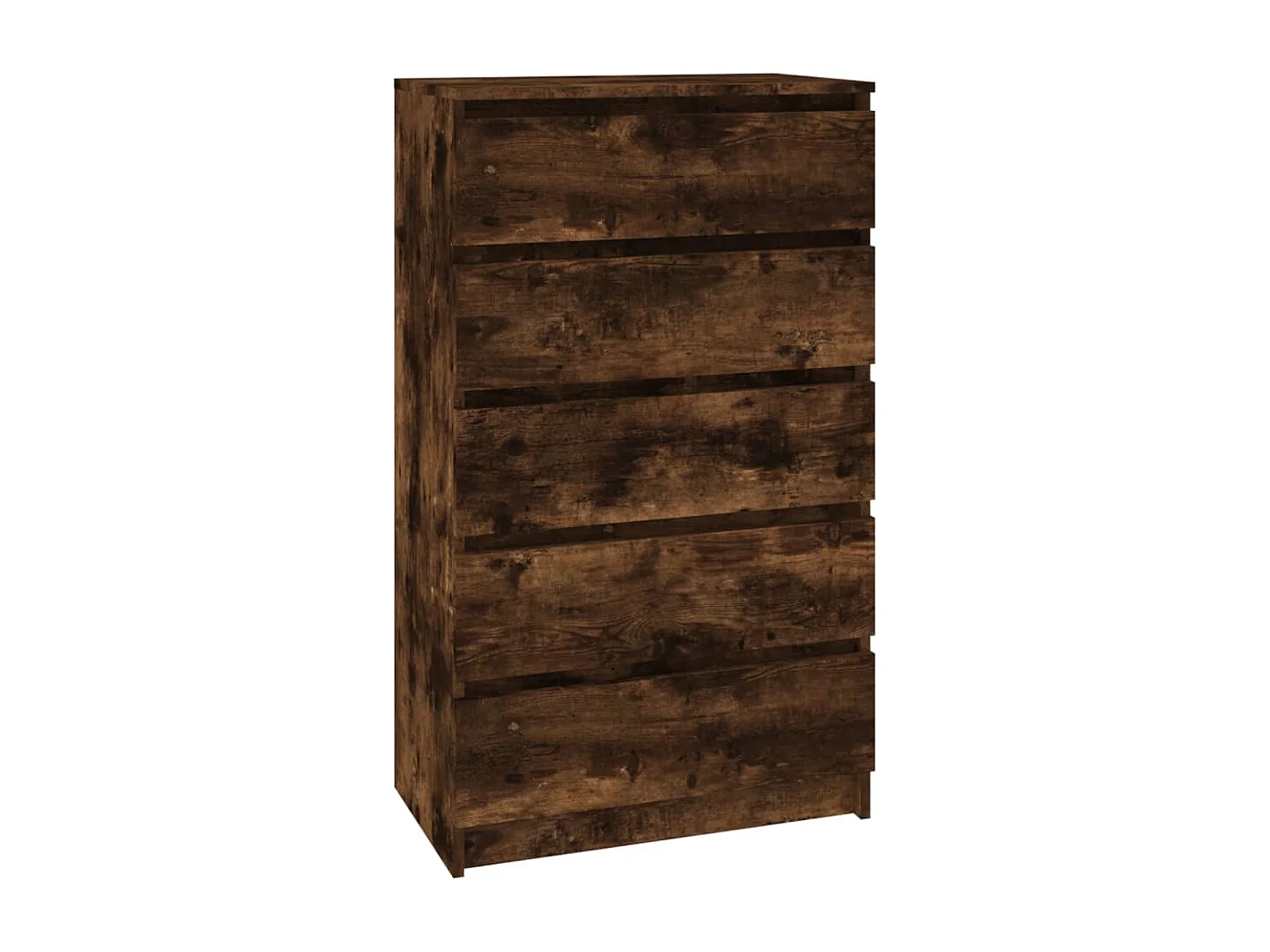 Cassettiera Rovere affumicato 60x36x103 cm MDF