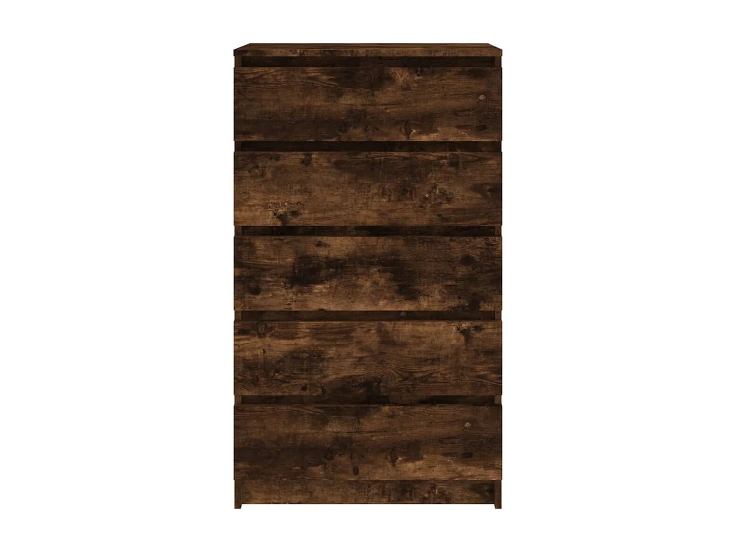 Cassettiera Rovere affumicato 60x36x103 cm MDF