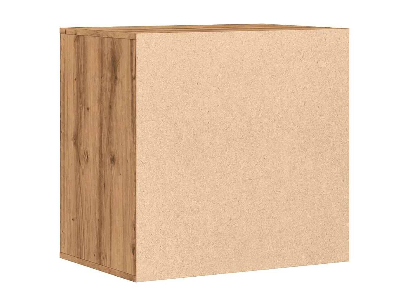 Commode d'angle chêne artisanal 60x41x58 cm bois d'ingénierie