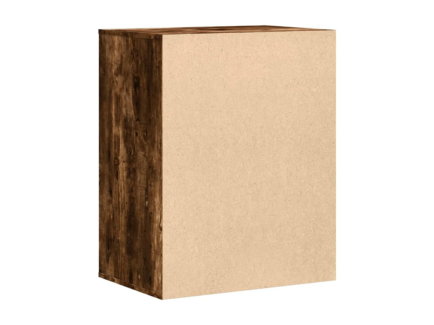 Cassettiera angolare in rovere affumicato 60x41x76 cm in derivati del legno