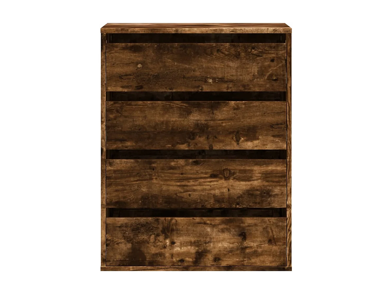 Commode d'angle chêne fumé 60x41x76 cm bois d'ingénierie