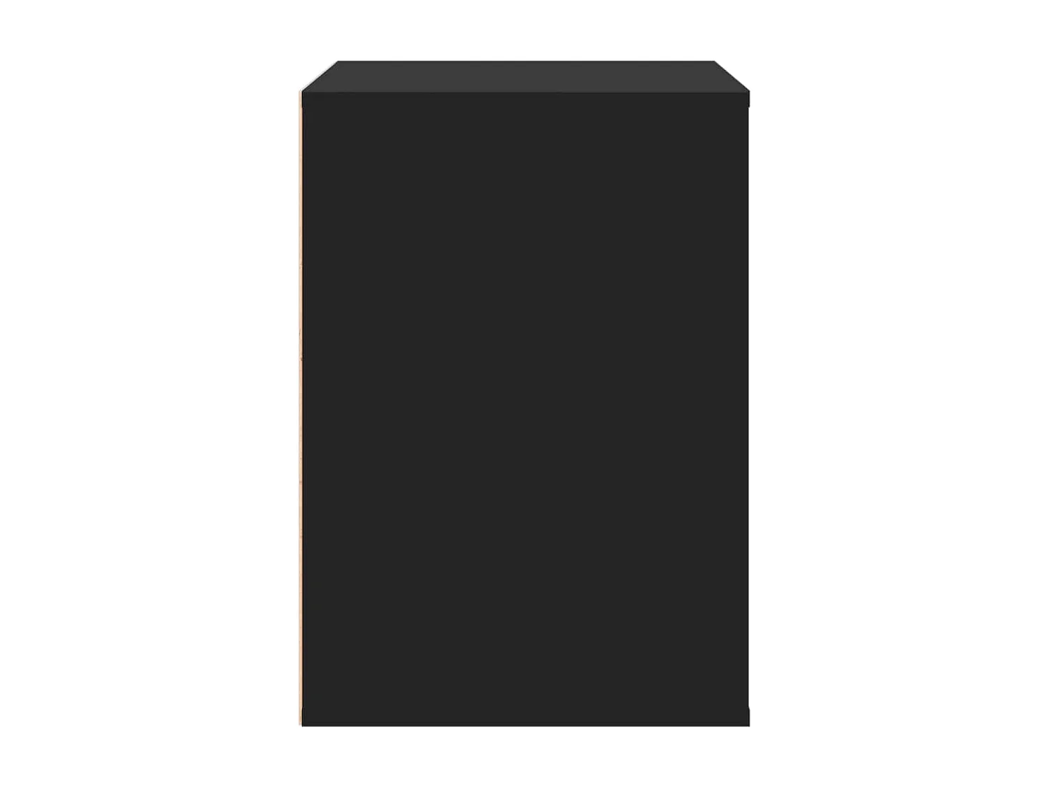 Cassettiera angolare nera 80x41x58 cm in derivati del legno