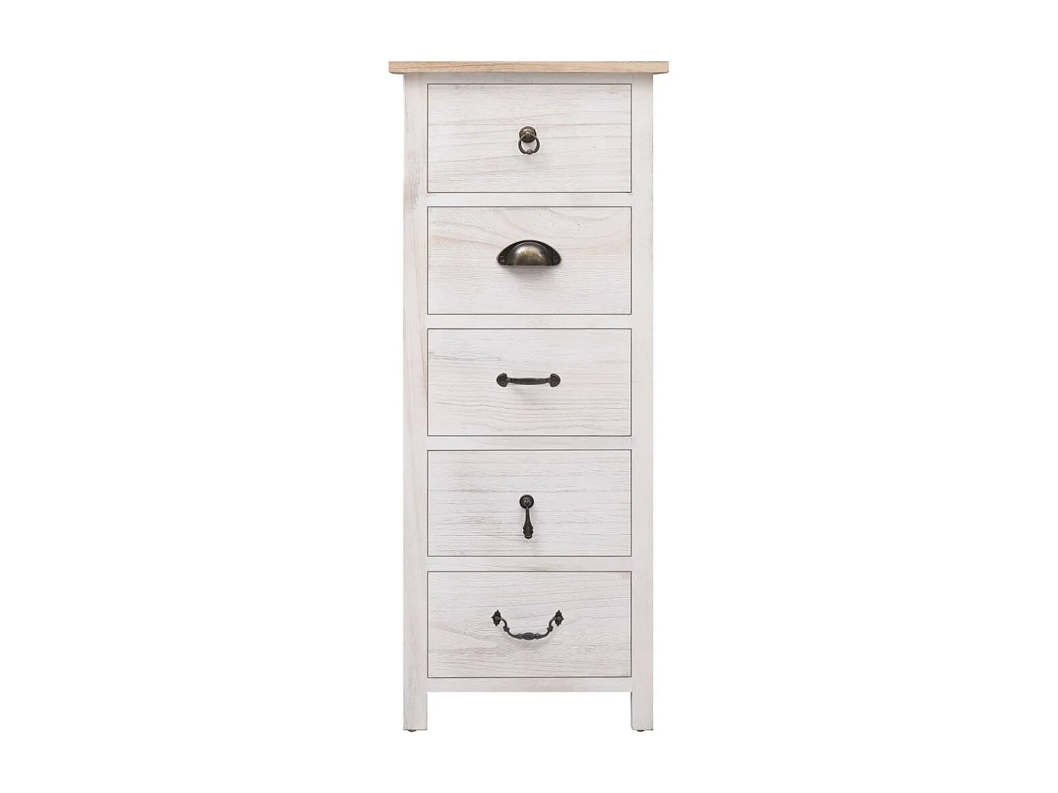 Beistellschrank 35x25x87 cm Paulownia-Holz