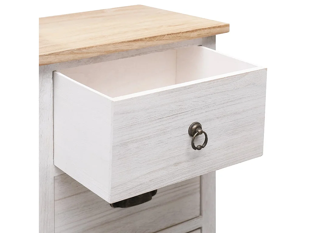 Beistellschrank 35x25x87 cm Paulownia-Holz