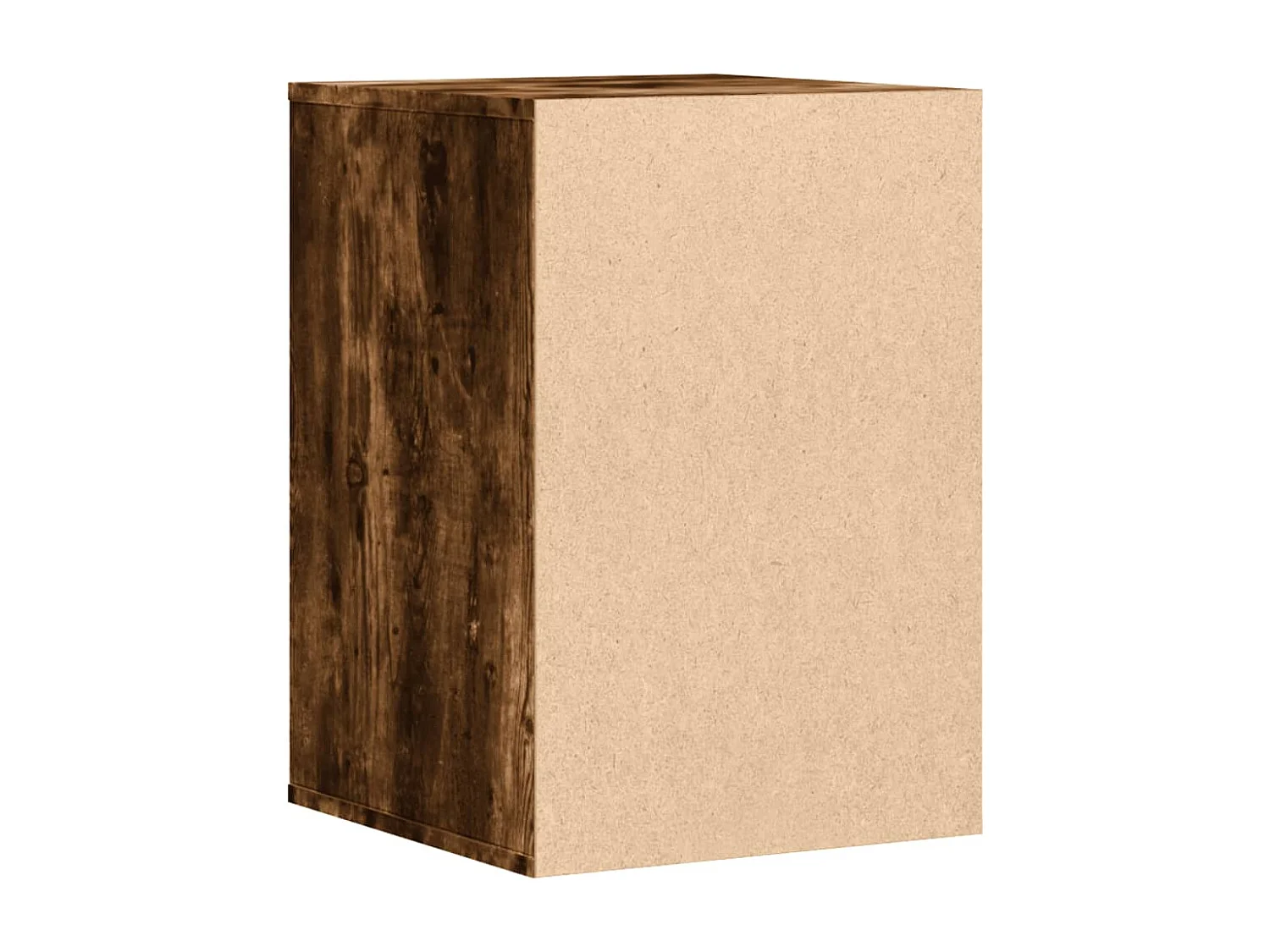 Eckkommode aus geräucherter Eiche, 40 x 41 x 58 cm, Holzwerkstoff