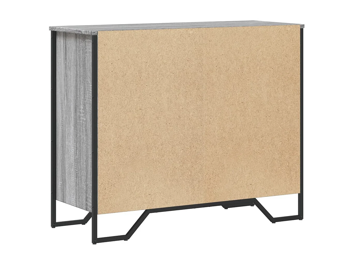 Cômoda cinza Sonoma 91x35,5x74,5 cm madeira trabalhada