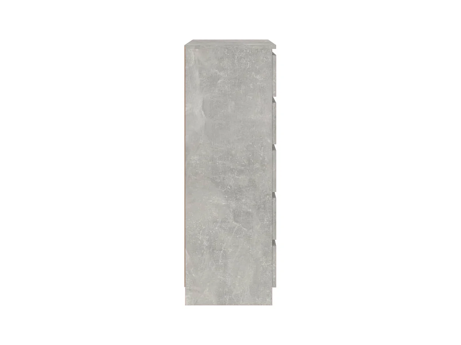 Cómoda gris hormigón 60x36x103 cm Madera contrachapada