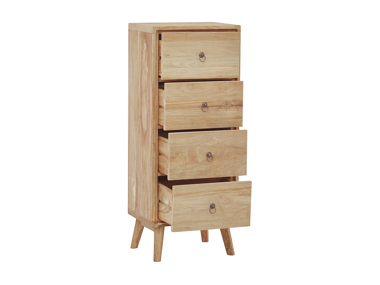 Cômoda 40x30x100 cm Madeira maciça de teca