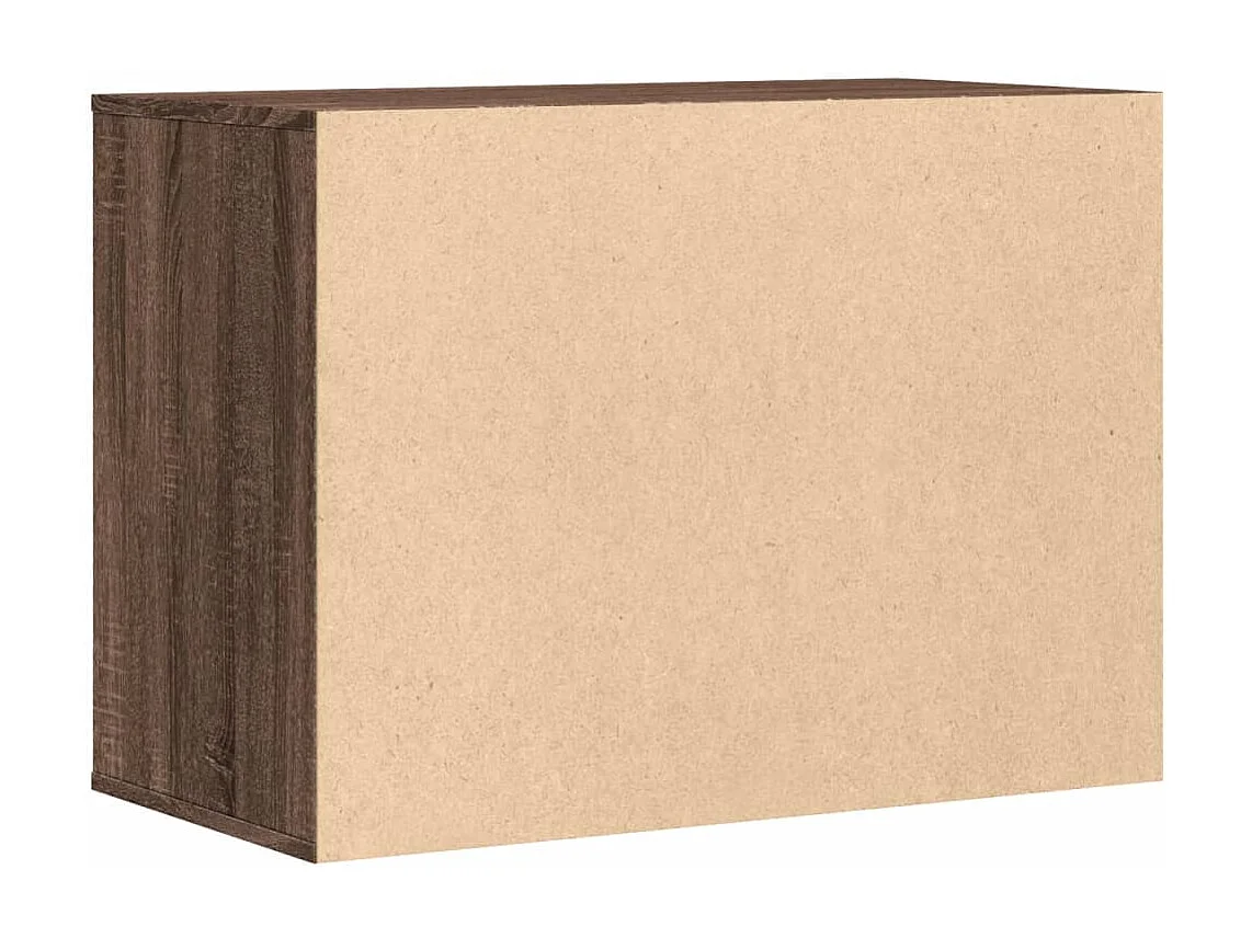 Commode d'angle chêne marron 80x41x58 cm bois d'ingénierie