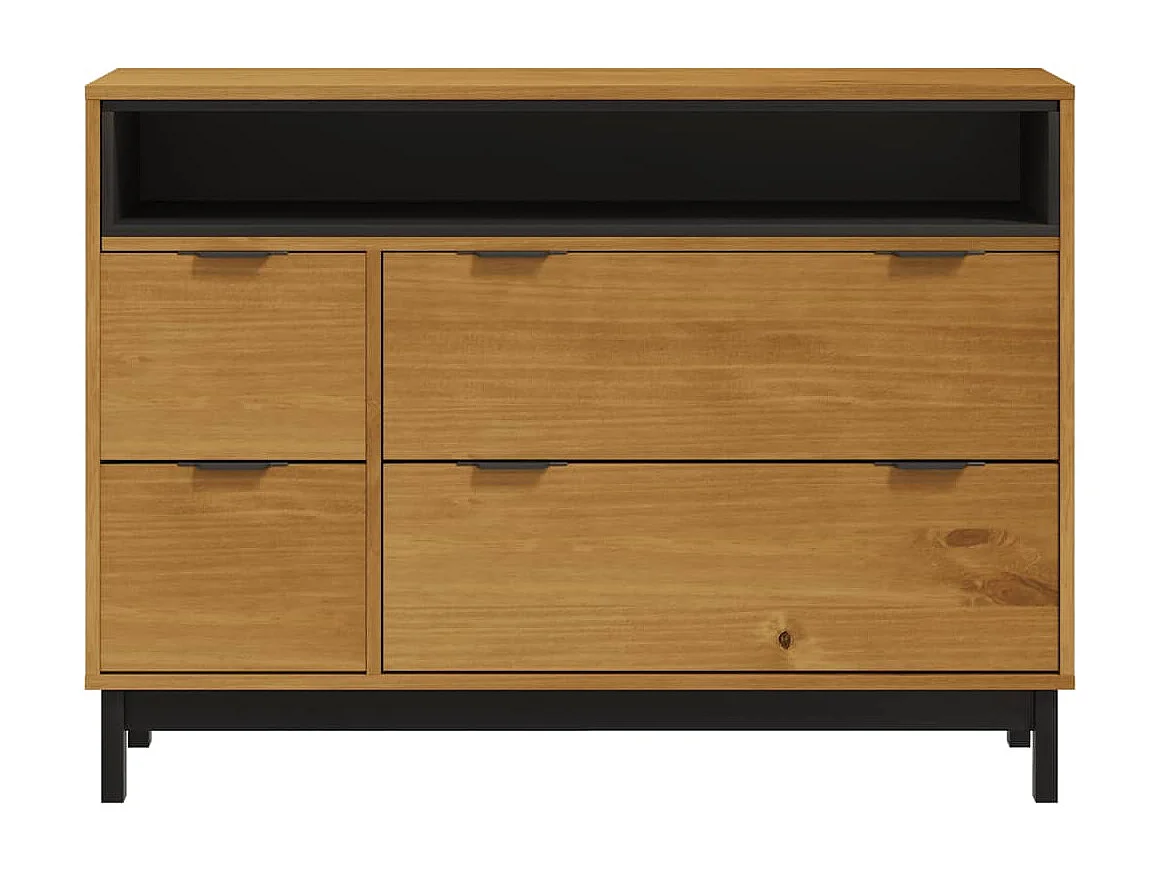 Cômoda FLAM 110x40x80 cm madeira maciça de pinho