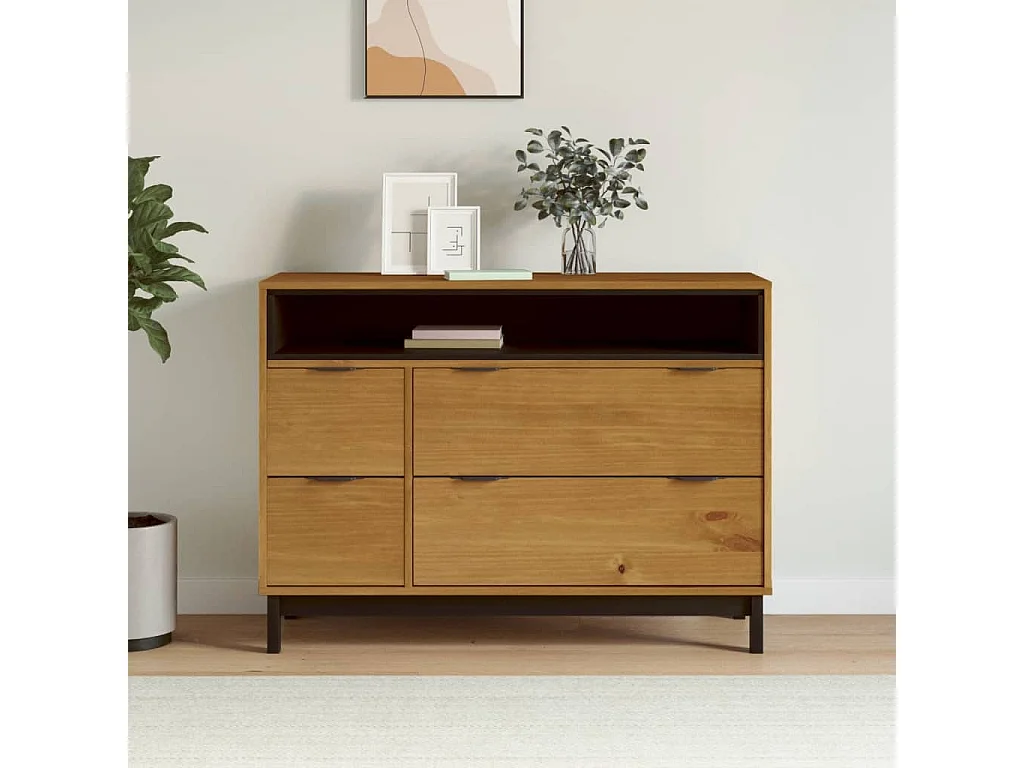 Cómoda FLAM 110x40x80 cm madera maciza de pino