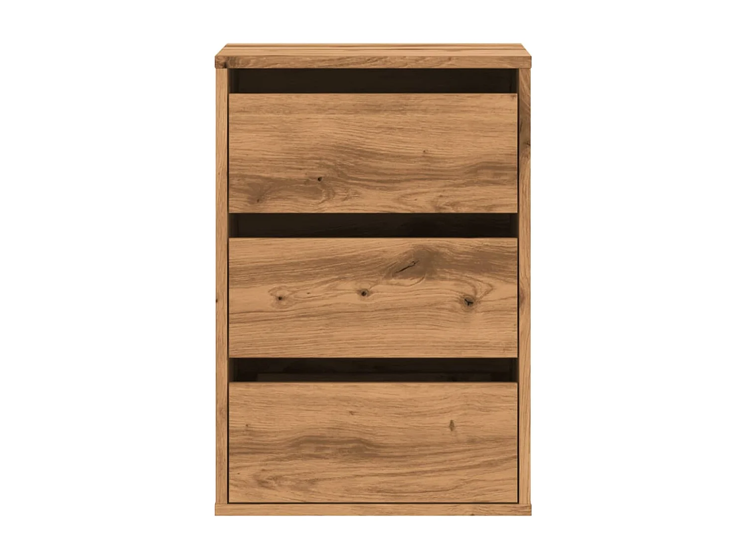 Handgefertigte Eckkommode aus Eichenholz, 40 x 41 x 58 cm, Holzwerkstoff