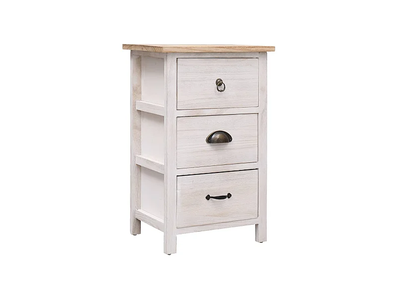 Armoire latérale 35x25x57 cm Bois de Paulownia