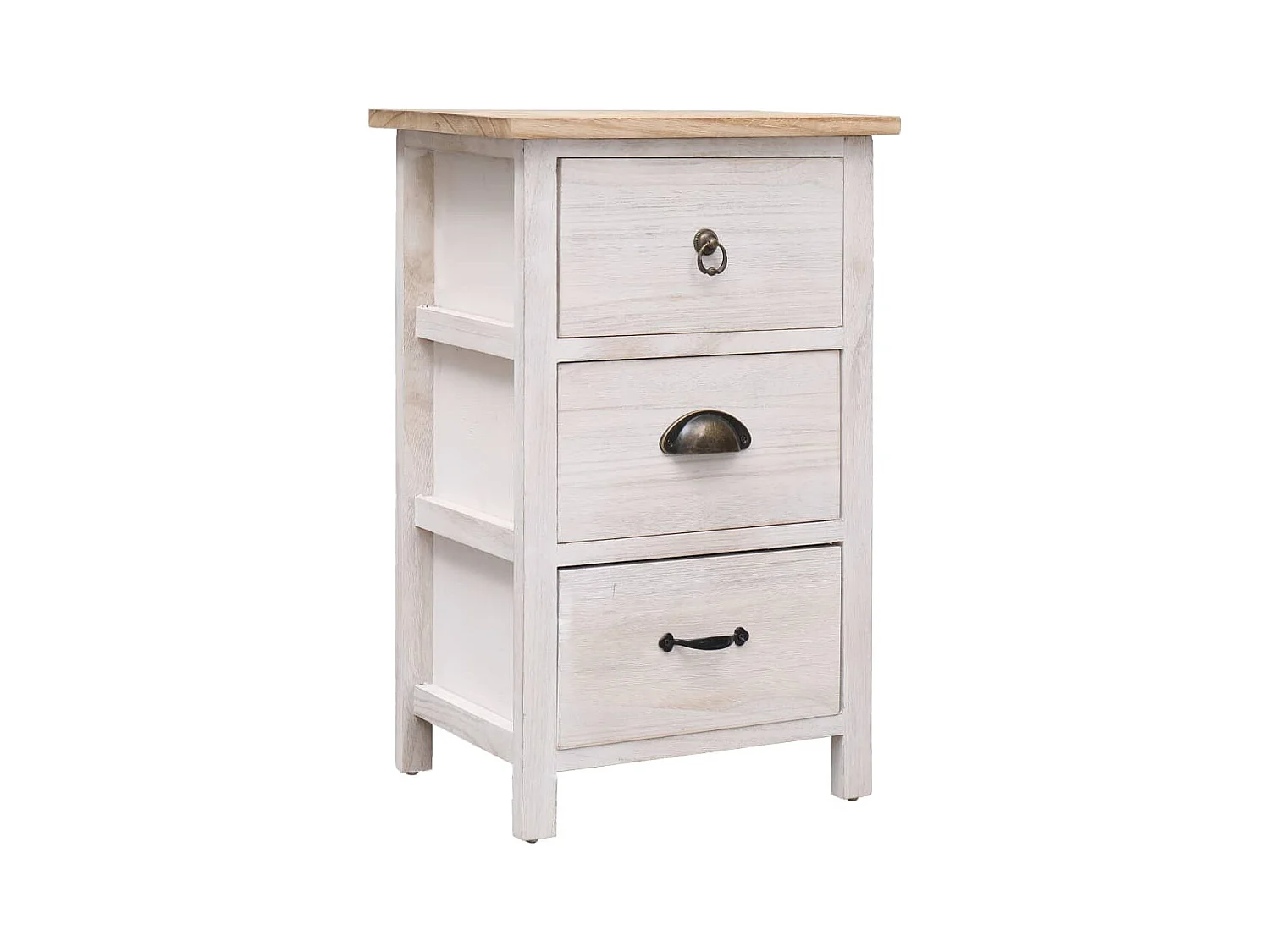 Armoire latérale 35x25x57 cm Bois de Paulownia