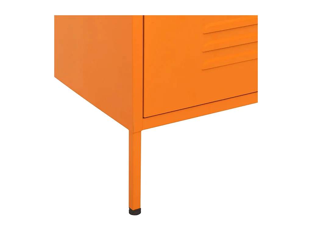 Oranje ladekast 80x35x101,5 cm Staal