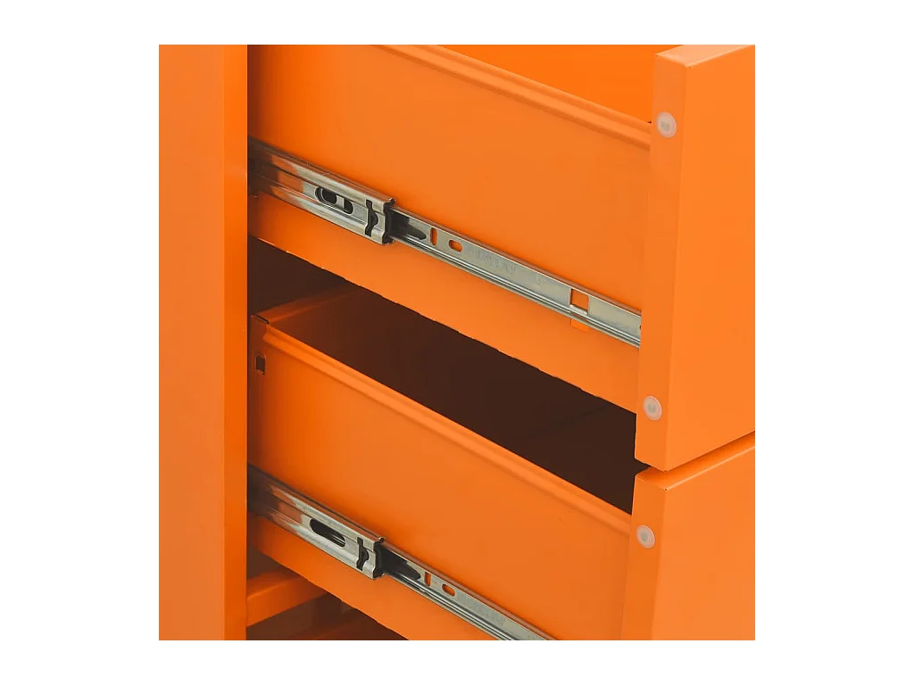 Commode Orange 80x35x101,5 cm Acier