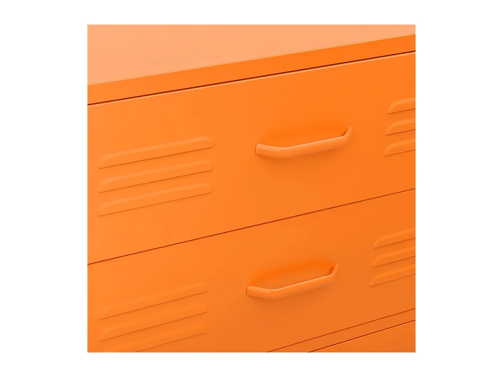 Commode Orange 80x35x101,5 cm Acier