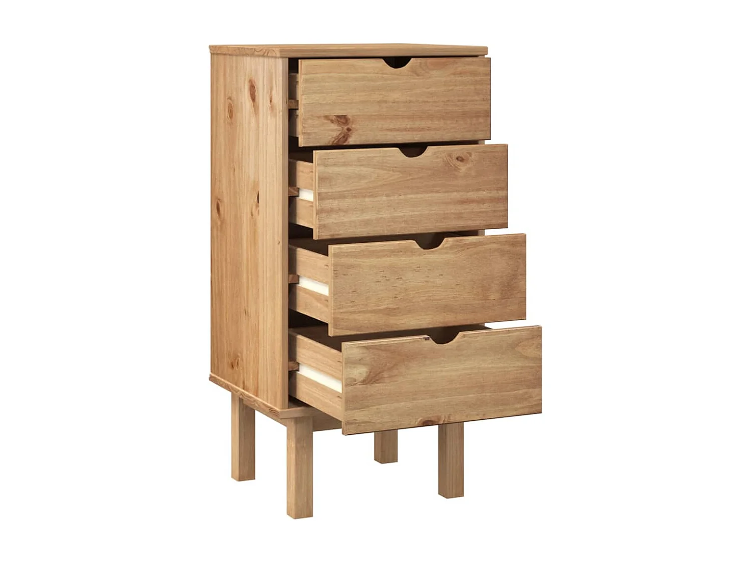 Cassettiera OTTA 45x39x90 cm in legno massello di pino