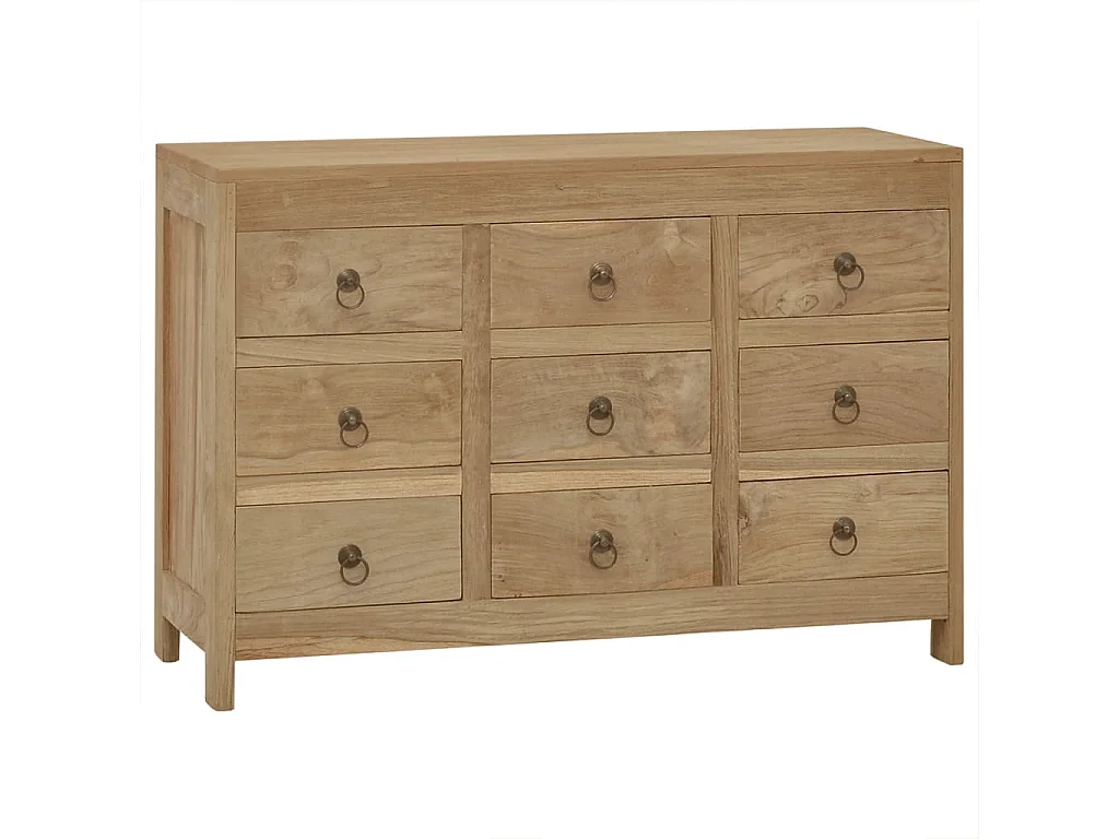 Cômoda 80x30x55 cm Madeira maciça de teca