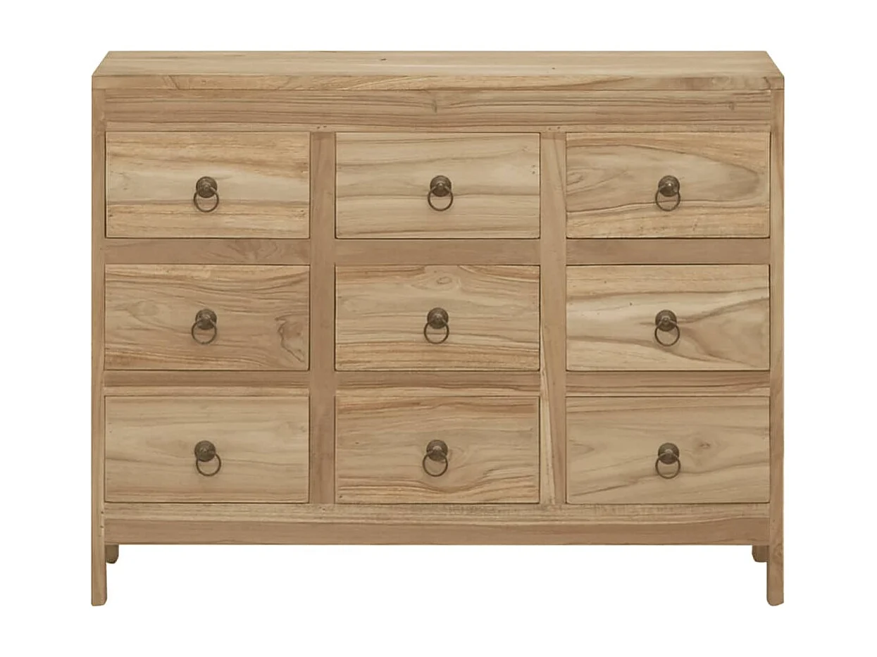 Cômoda 80x30x55 cm Madeira maciça de teca