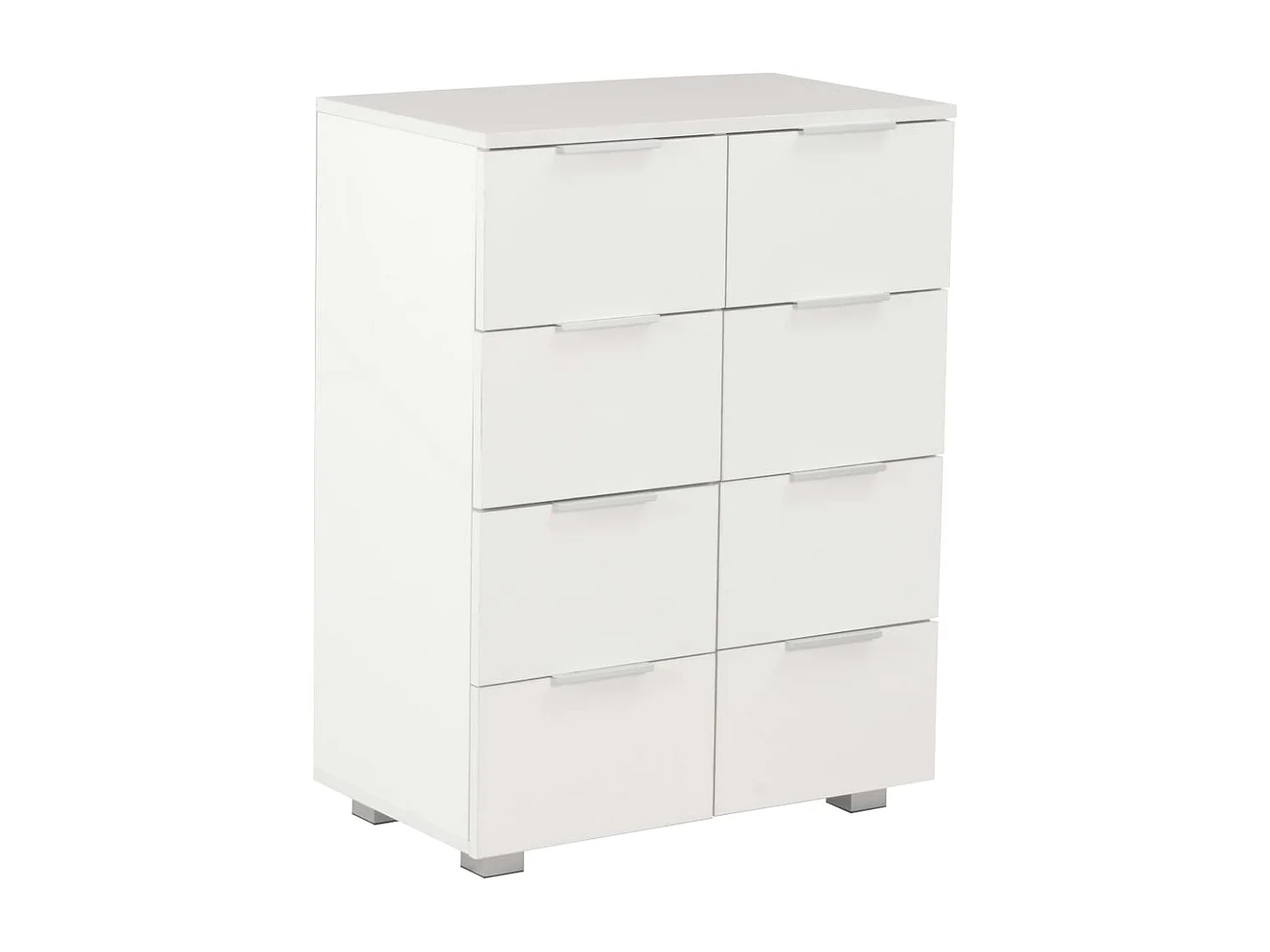 Aparador Blanco brillo 60x35x80 cm Madera contrachapada