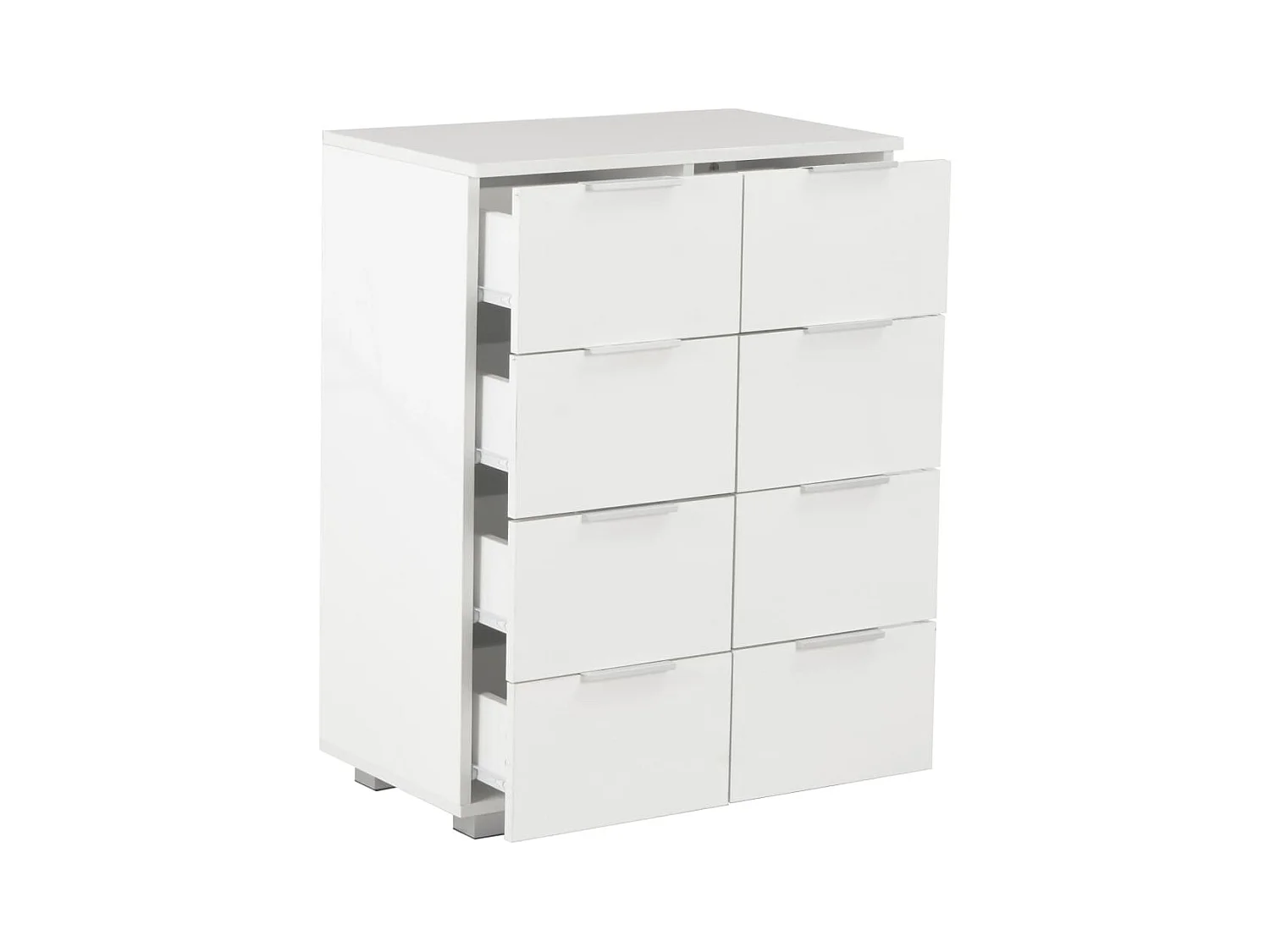 Aparador Blanco brillo 60x35x80 cm Madera contrachapada