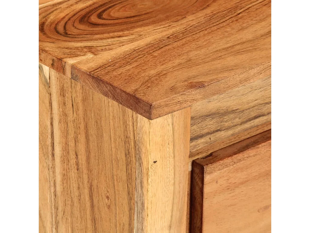 Schubladenschrank 55x33x75 cm aus massivem Akazienholz