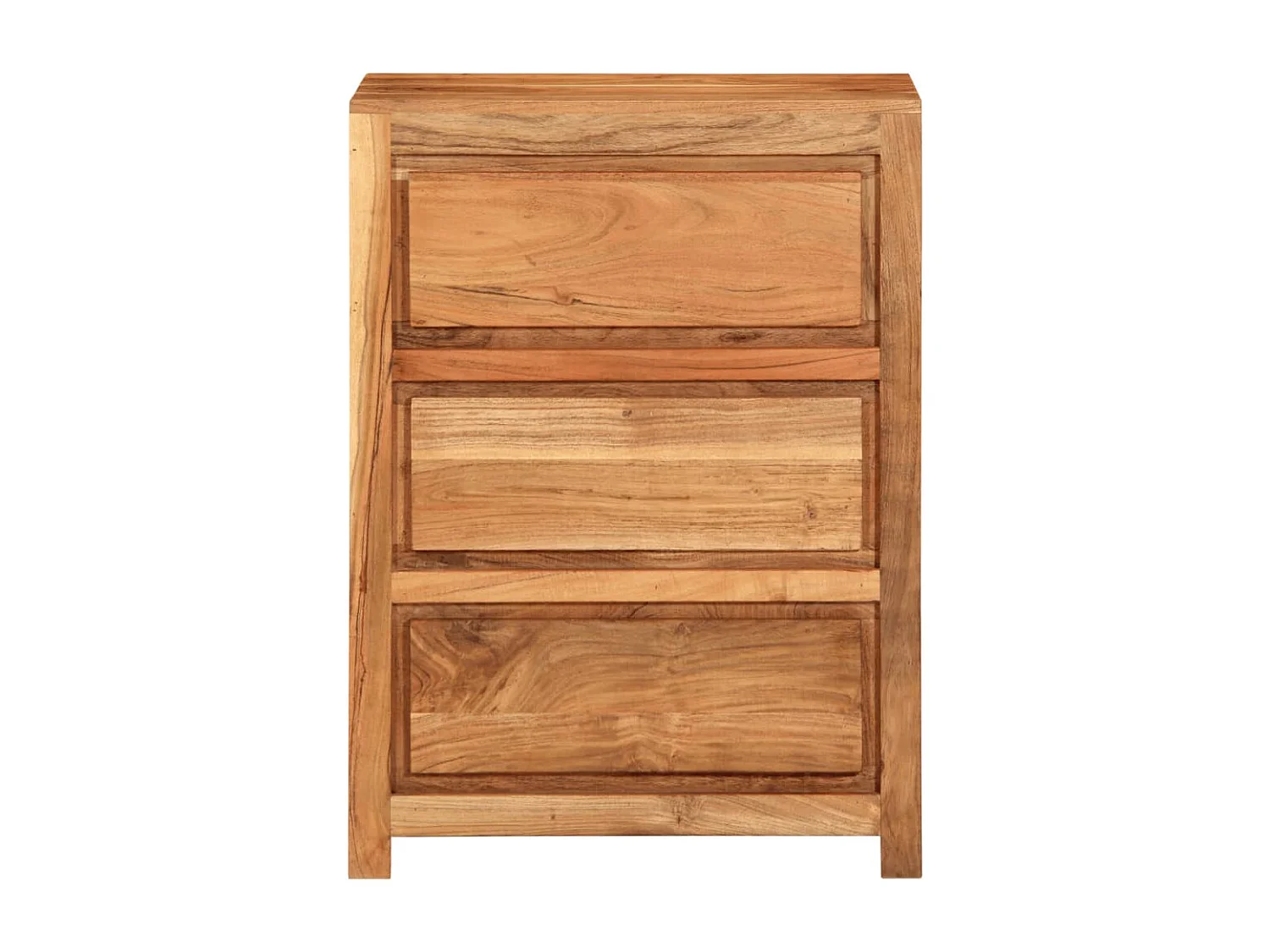 Schubladenschrank 55x33x75 cm aus massivem Akazienholz