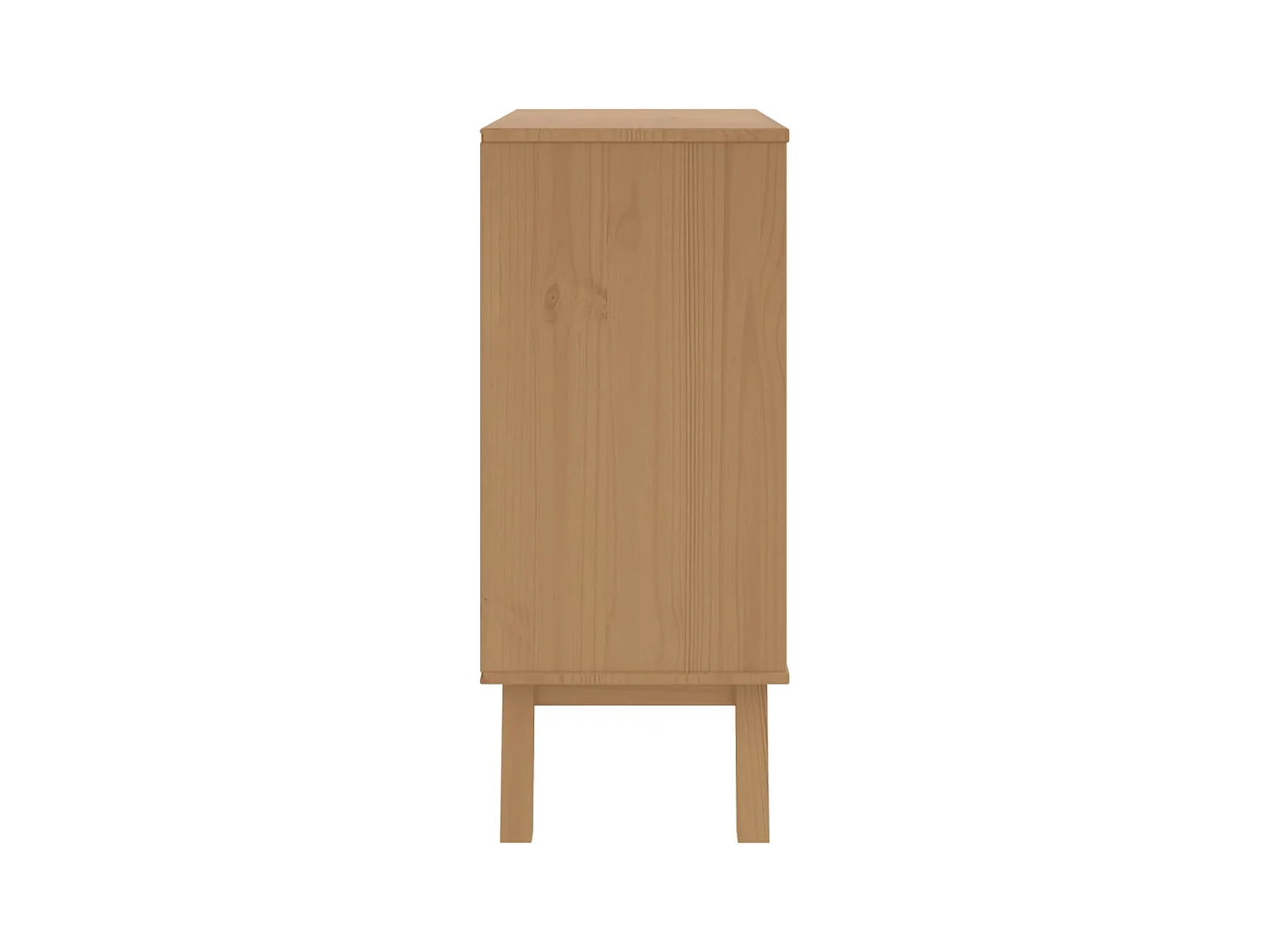 Armoire à tiroirs OLDEN gris et marron bois de pin solide