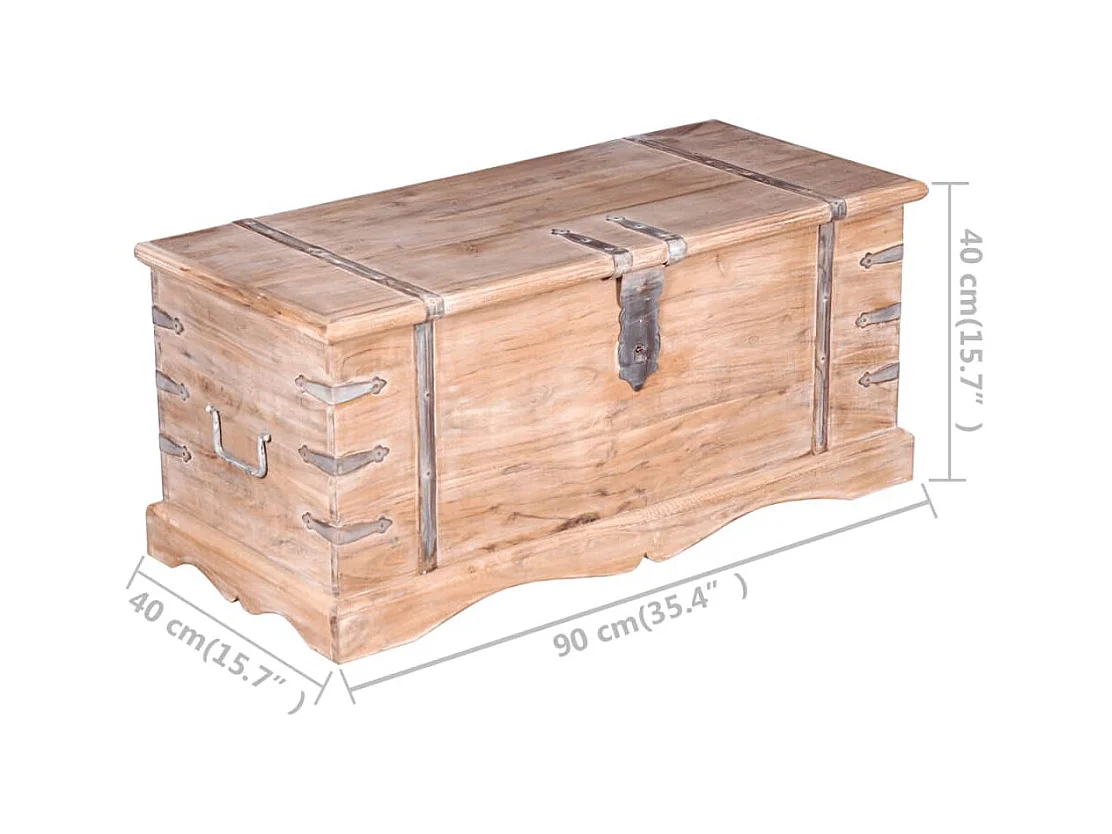 Coffre de rangement Bois d'Acacia