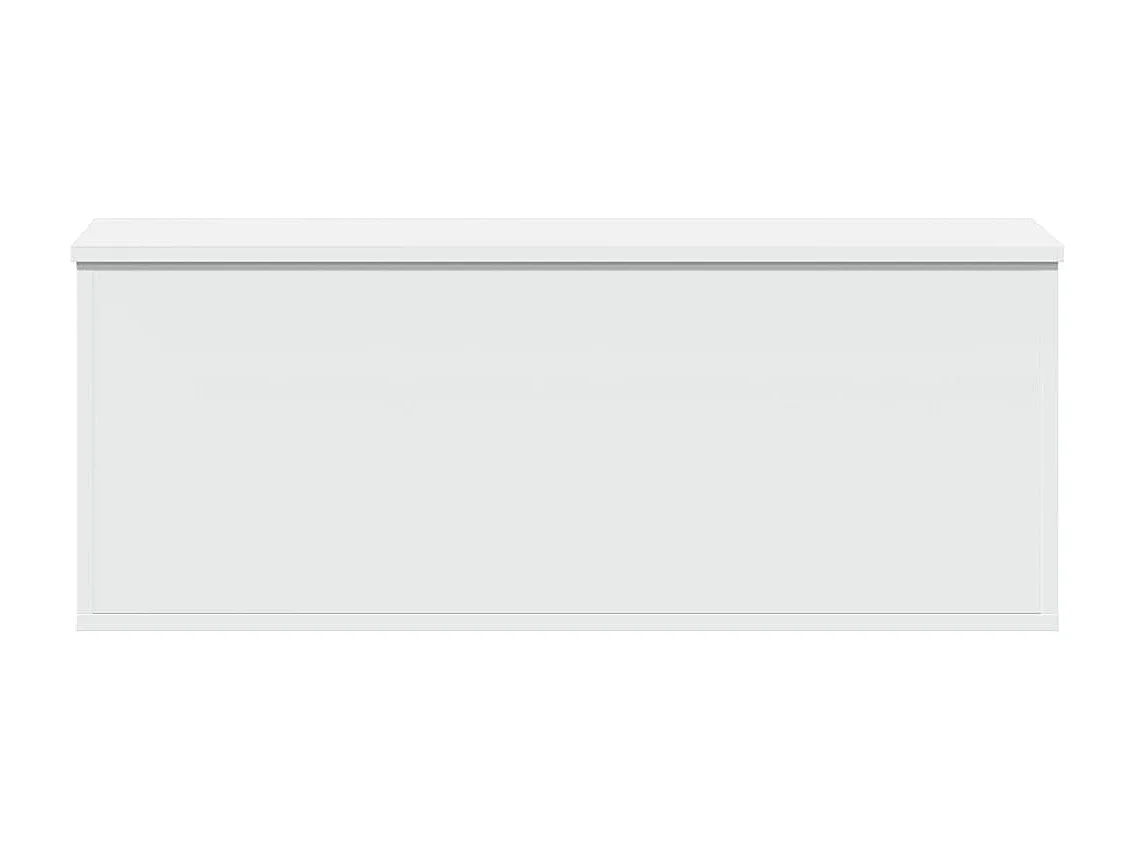 Boîte de rangement blanc 90x35x35 cm bois d'ingénierie