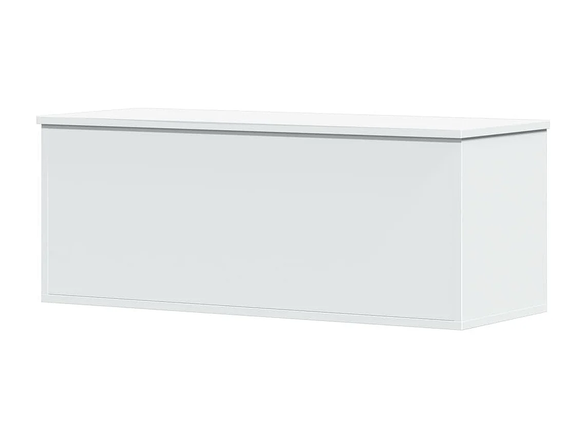 Boîte de rangement blanc 90x35x35 cm bois d'ingénierie