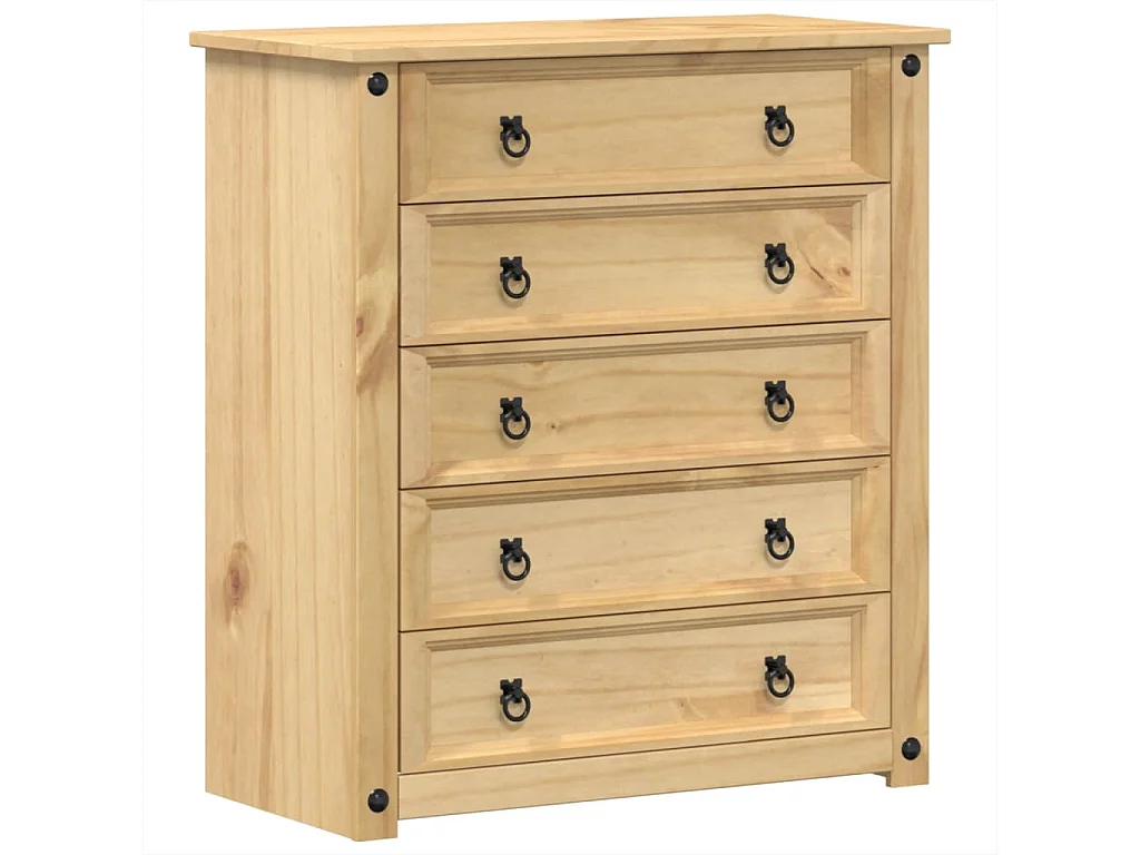 Cómoda Corona 80x40x89 cm madera maciza de pino