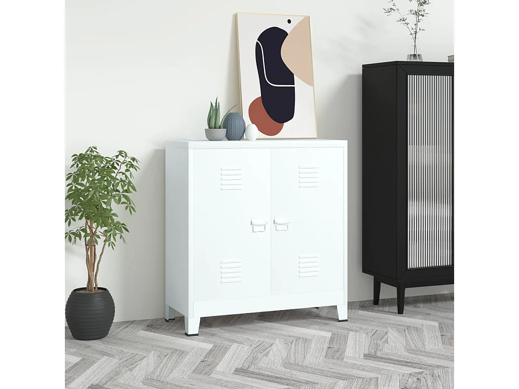 Contenitore industriale Bianco 90x40x100 cm Acciaio