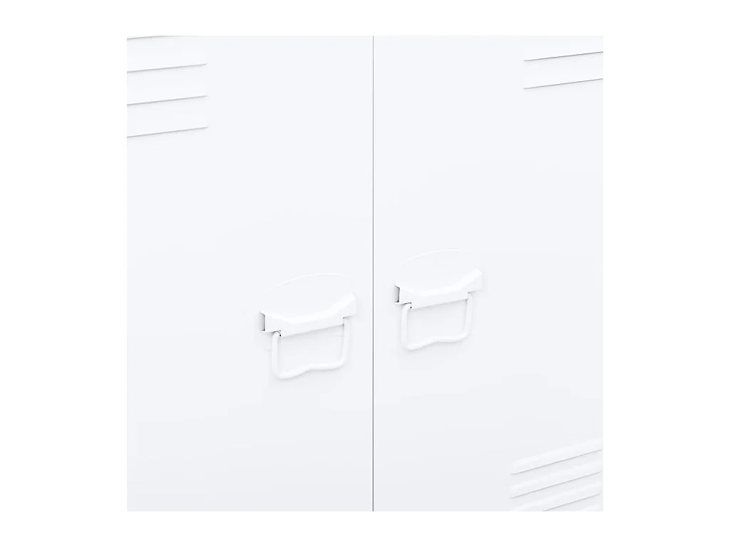 Caja de almacenamiento industrial Blanco 90x40x100 cm Acero