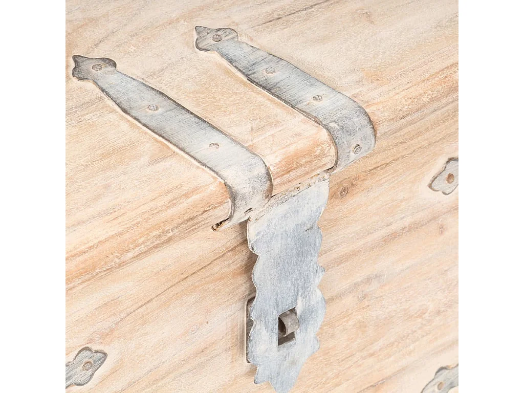 Coffre 40x40x40 cm Bois d'acacia solide