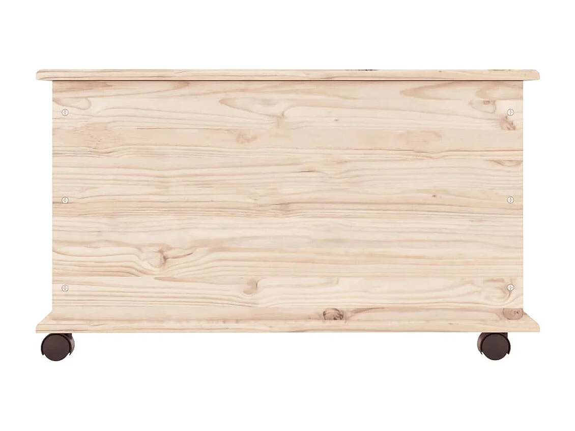 Coffre de rangement à roulettes ALTA 73x39,5x44 cm bois de pin