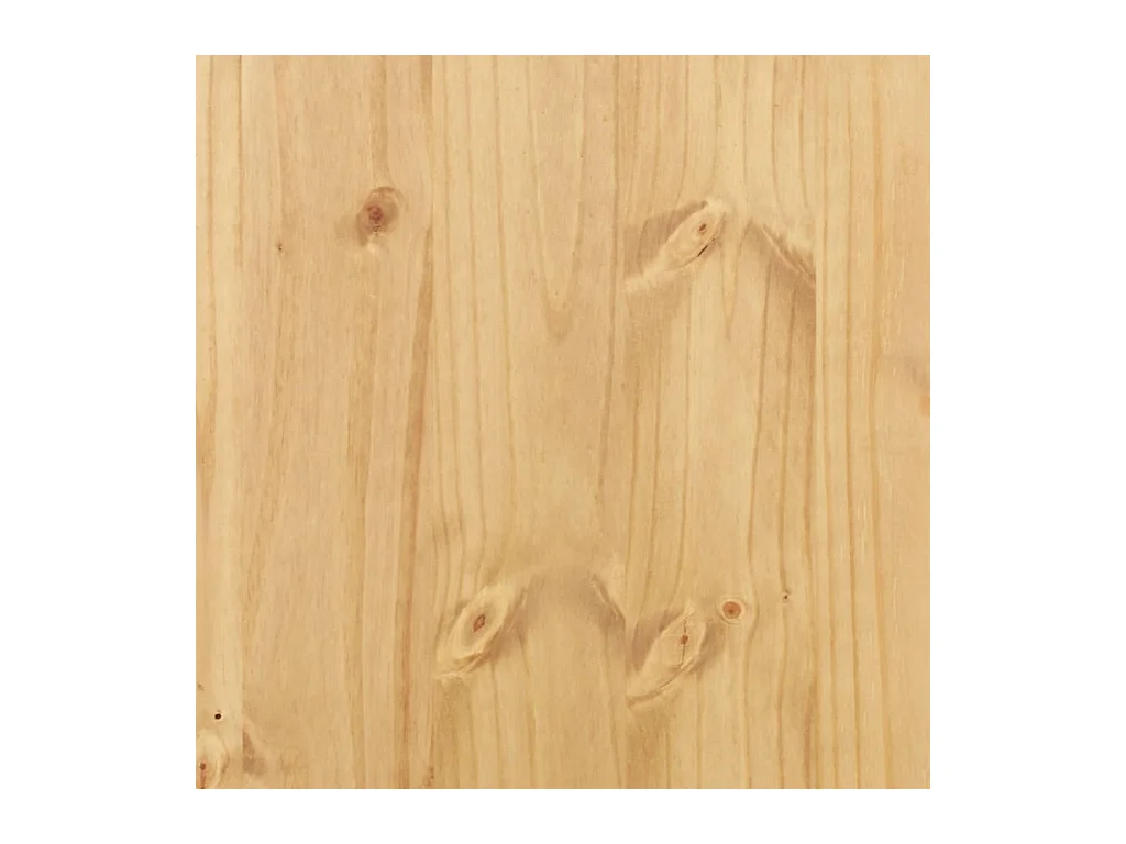 Scatola portaoggetti Corona 78x78x45 cm in legno di pino massiccio