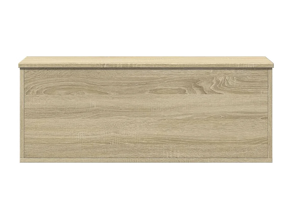 Caixa de armazenamento em carvalho Sonoma 90x35x35 cm madeira projetada