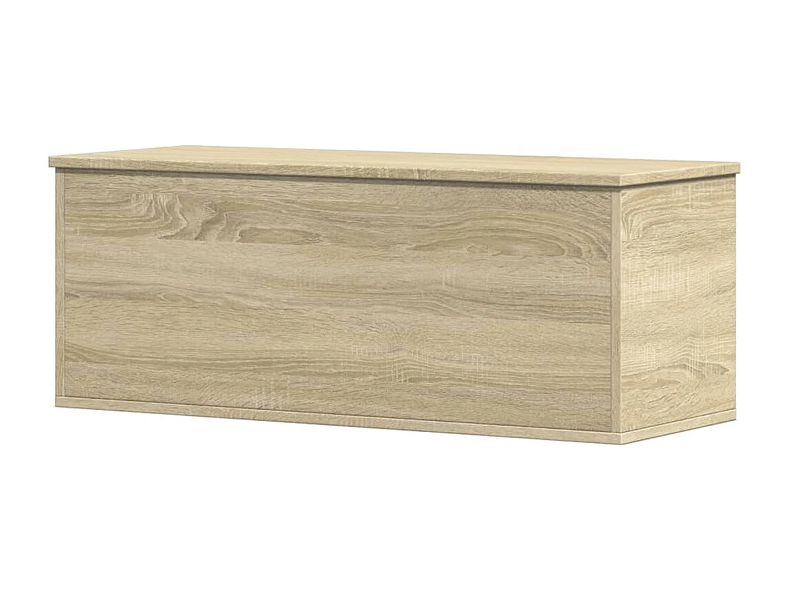 Boîte de rangement chêne sonoma 90x35x35 cm bois d'ingénierie