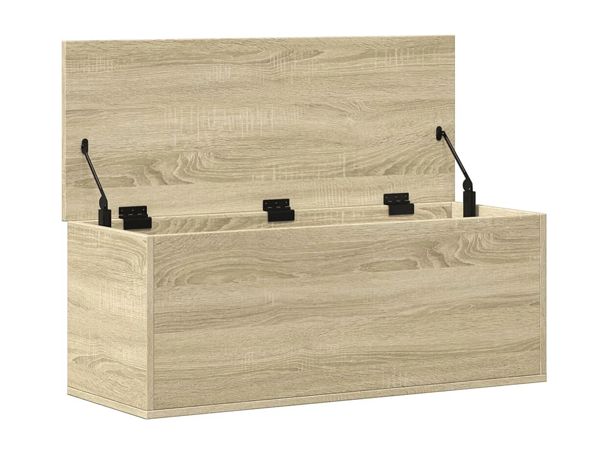 Boîte de rangement chêne sonoma 90x35x35 cm bois d'ingénierie