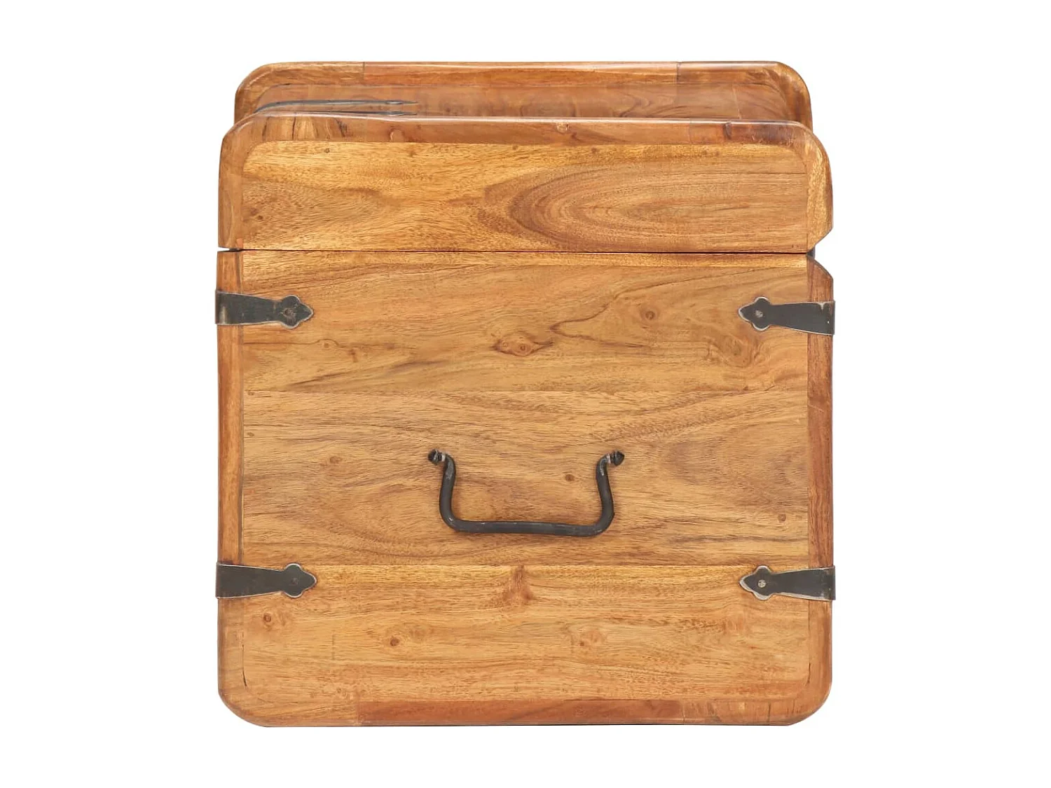 Coffre 40x40x40 cm Bois d'acacia solide