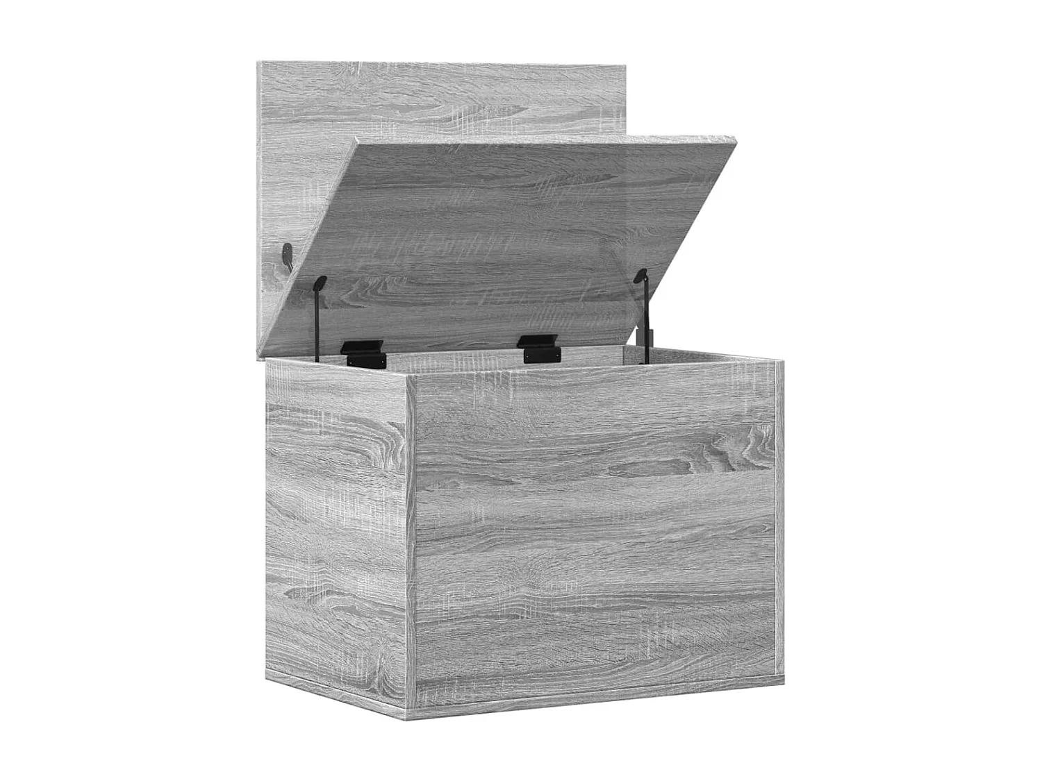 Boîte de rangement sonoma gris 60x42x46 cm bois d'ingénierie