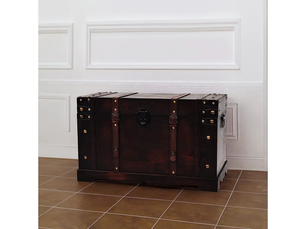 Cassapanca vintage in legno 66 x 38 x 40 cm